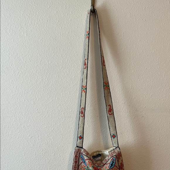 CHRISTIANA Beaded Purse Crossbody Vintage Retro Collectible Bag - Picture 2 of 16